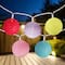 10ct. Multicolor LED Yarn Ball Summer String Lights